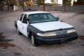 Old Ford Crown Victoria police car