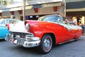 The old Ford Fairlane Car at the car show