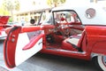 The old Ford Thunderbird Car at the car show Royalty Free Stock Photo