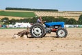 Old fordson super major tractor ploughing