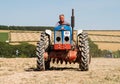 Old fordson super major tractor ploughing