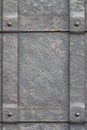 Doors with iron strips - metal texture Royalty Free Stock Photo