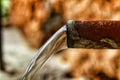 Old forged tap of a fountain in Chelva village, Spain Royalty Free Stock Photo