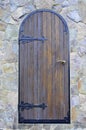 Old forged wooden doors Royalty Free Stock Photo