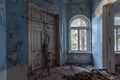 Old forgotten abandoned house interior