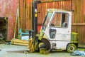 Old fork lift Royalty Free Stock Photo