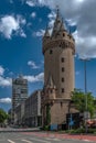 The old former medieval city gate Eschenheimer Turm, Frankfurt, Germany