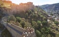 Old fort castle wall on Tbilisi town