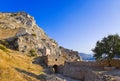Old fort in Corinth, Greece Royalty Free Stock Photo