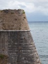 Old fort corner castle brick wall