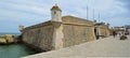 The old fort by the harbor at Lagos Algarve Portugal. Royalty Free Stock Photo