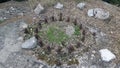 Ruins of fortification on the coast near Pula Royalty Free Stock Photo