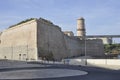 The Fort Saint Jean Old Landmark from the Port of Marseille France Royalty Free Stock Photo