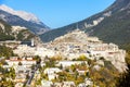 old fortification town Briancon in France