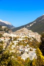 old fortification town Briancon in France