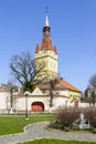 Old fortified Church in Cristian, Brasov,Romania Royalty Free Stock Photo