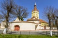 Old fortified Church in Cristian, Brasov,Romania Royalty Free Stock Photo