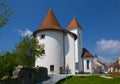 Old fortified church in the medieval town of Kranj, Slovenia