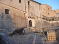 Old fortress aboce finalborgo village in italy