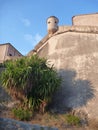 Old fortress aboce finalborgo village in italy