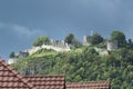 The old fortress Hohentwiel in the city of Singen in southern Germany on Lake Constance Royalty Free Stock Photo