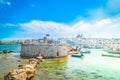 Old fortress in Naoussa, Paros island Royalty Free Stock Photo