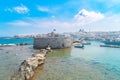 Old fortress in Naoussa, Paros island Royalty Free Stock Photo