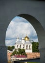 Old fortress in Novgorod in Russia Royalty Free Stock Photo