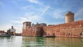 Old fortress in the port of Leghorn, Italy