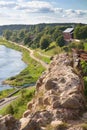 Old Fortress wall and river Royalty Free Stock Photo