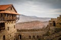 Old fortress walls with merlons, David Goreja monastery ortodox Royalty Free Stock Photo