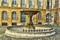 Old fountain in Aix-en-Provence, France