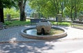 Old fountain in Buzet, Croatia