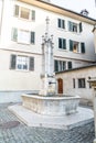 Old fountain in the center of Zurich, Switzerland Royalty Free Stock Photo