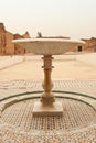 Old fountain in the El Badi Palace