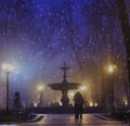 Old fountain in Mariinsky Park Royalty Free Stock Photo