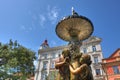 Old fountain in Prague. Royalty Free Stock Photo