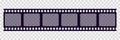 Old frame cinematic in retro style on transparent background. Vintage cinema movie strip vector illustration. Film Royalty Free Stock Photo