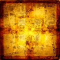 Old frame and grunge filmstrip Royalty Free Stock Photo