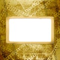 Old frame and grunge filmstrip Royalty Free Stock Photo