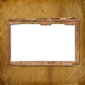 Old frame for photo or invitations attached