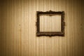 Old frame on retro wall Royalty Free Stock Photo