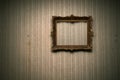 Old frame on retro wall Royalty Free Stock Photo
