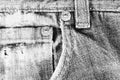 Old frayed blue jeans closeup Royalty Free Stock Photo