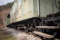 Old freight train containers Royalty Free Stock Photo