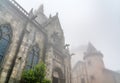 Old French Church at Ba Na Hills in Vietnam