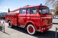 Old french fire engine fire truck