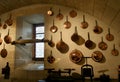 Old French Kitchen and copper cookware Royalty Free Stock Photo