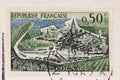 Old French post stamp