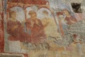 Old fresco on the wall of St.Nicholas church, Demre Royalty Free Stock Photo